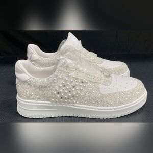 Stilo Orthopedic Bridal Design Casual White Sneakers Women's 10